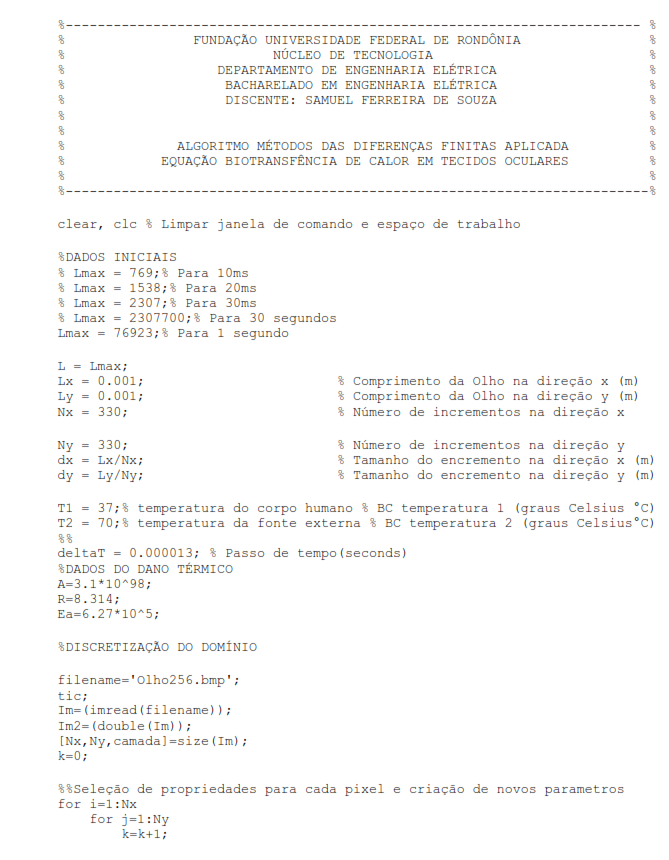 temperature variation in the human eye
